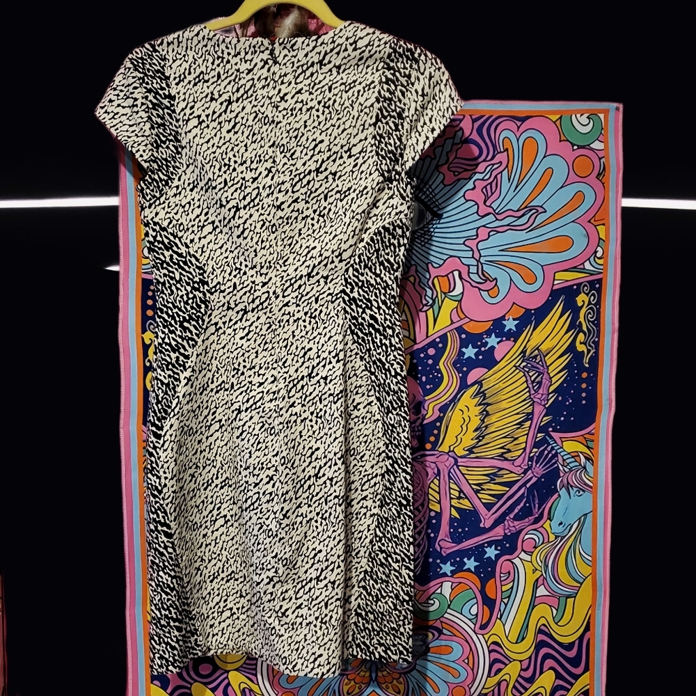 DIANE VON FURSTENBERG Pele Snake Wave Jacquard Dress - Picture 1 of 14